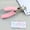 🔥 Pink, variant on Oefntac Hole Punch Paper Punch 6mm Round Hole Punch Macaroon Rubberised Punching Pliers Loose-leaf Hand-operated Punching Pliers Office Learning Supplies