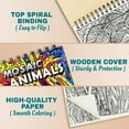 thumbnail image 2 of Netecom Mosaic Animals Coloring Book Spiral Bound for Adults, A5 Wooden Cover, 30 Intricate Mosaic Designs of Portrait Animals for Stress Relief and Relaxation, 2 of 6