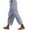 Light Blue, variant on Diufon Cotton Linen Womens Pants Stripe Printed Lounge Pants High Waist Drawstring Pants with Pockets