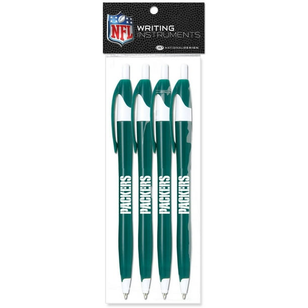 Nfl Green Bay Packers Stratus Pen 4 Pack Walmart Com Walmart Com