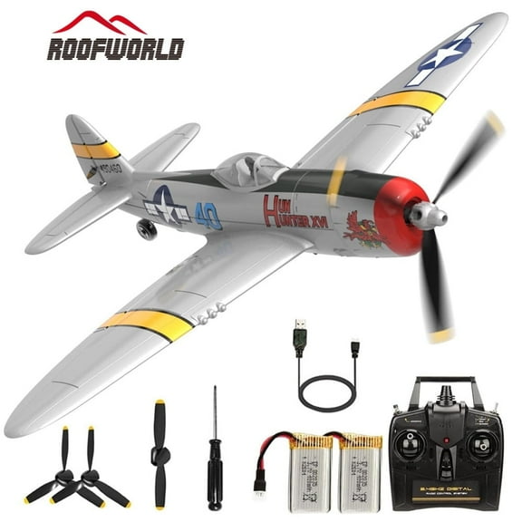 VOLANTEX P47 Thunderbolt RC Plane 2.4G 4CH Fighter Remote Control RTF Aerobatic Aircraft Model Toys