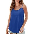 thumbnail image 2 of Yuhangmm Tank Tops for Women,Fashion Lace Trim Camisole Top Casual Comfort Stretch Soft Basic Layering Piece Mens Running White1 L, 2 of 4