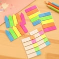 thumbnail image 2 of On Sale ! Rofhy Post It Notes Creative Stationery Fluorescent Classification Index Paste Label Stickers 1X Fluorescent Classified Sticky Notes, 2 of 8