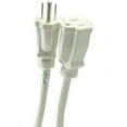 thumbnail image 2 of Woods 277563 outdoor extension cord with power block, 8-foot, white, 3 PACK, 2 of 2