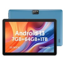 10 inch Tablet Android 13 Tablets, Quad-Core Tablet PC, 7GB RAM, 64GB ROM, 1TB Expand, 6000mAh, 1280x800 HD Touch Screen, 2MP 8MP, Wifi, Dual Camera