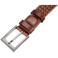 thumbnail image 4 of Mio Marino Men’s Leather Entwine Elastic Web Belt, 4 of 5