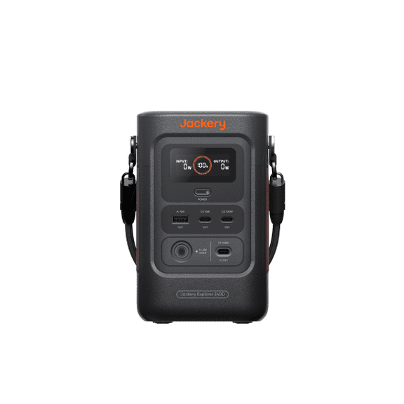 Jackery E240DC Version 246Wh Portable Power Station, 200W Lithium Battery for Camping, Travel & Outdoor Use