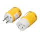 thumbnail image 2 of Juego De Enchufe Y Enchufe, Juego De Conector De Enchufe Eléctrico Compacto Amarillo De 15A Para Viajes De Acampada O RV, 2 of 7