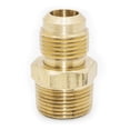 thumbnail image 2 of Thrifco 5/16 Inch X 3/8 Inch Brass Flare FIP Adapter - 4401312 Plumbing Fitting 2 of 10