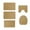 Khaki, variant on Leodye 5-pack Foam Bathroom Mats - Soft Non-slip Absorbent, Machine Washable Dark Color Rugs