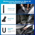 thumbnail image 4 of FLORAY Cordless Handheld Car Vacuum Cleaner, Portable Rechargeable Mini Vacuum, HEPA Filter, Blue, 4 of 4