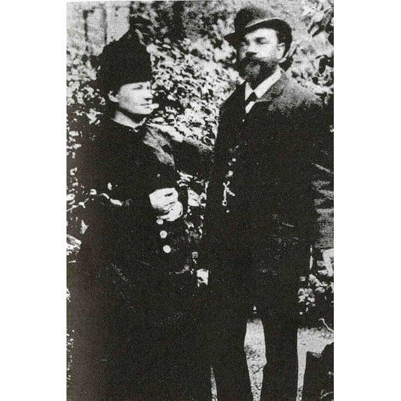 24x36 gallery poster, Antonin Dvorak with his wife Anna in London 1886