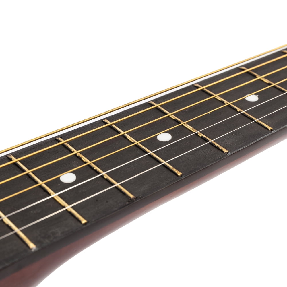 Private Jungle 38" Cutaway Guitar, Basswood Beginner Electric Guitar with Bag String Set,Coffee