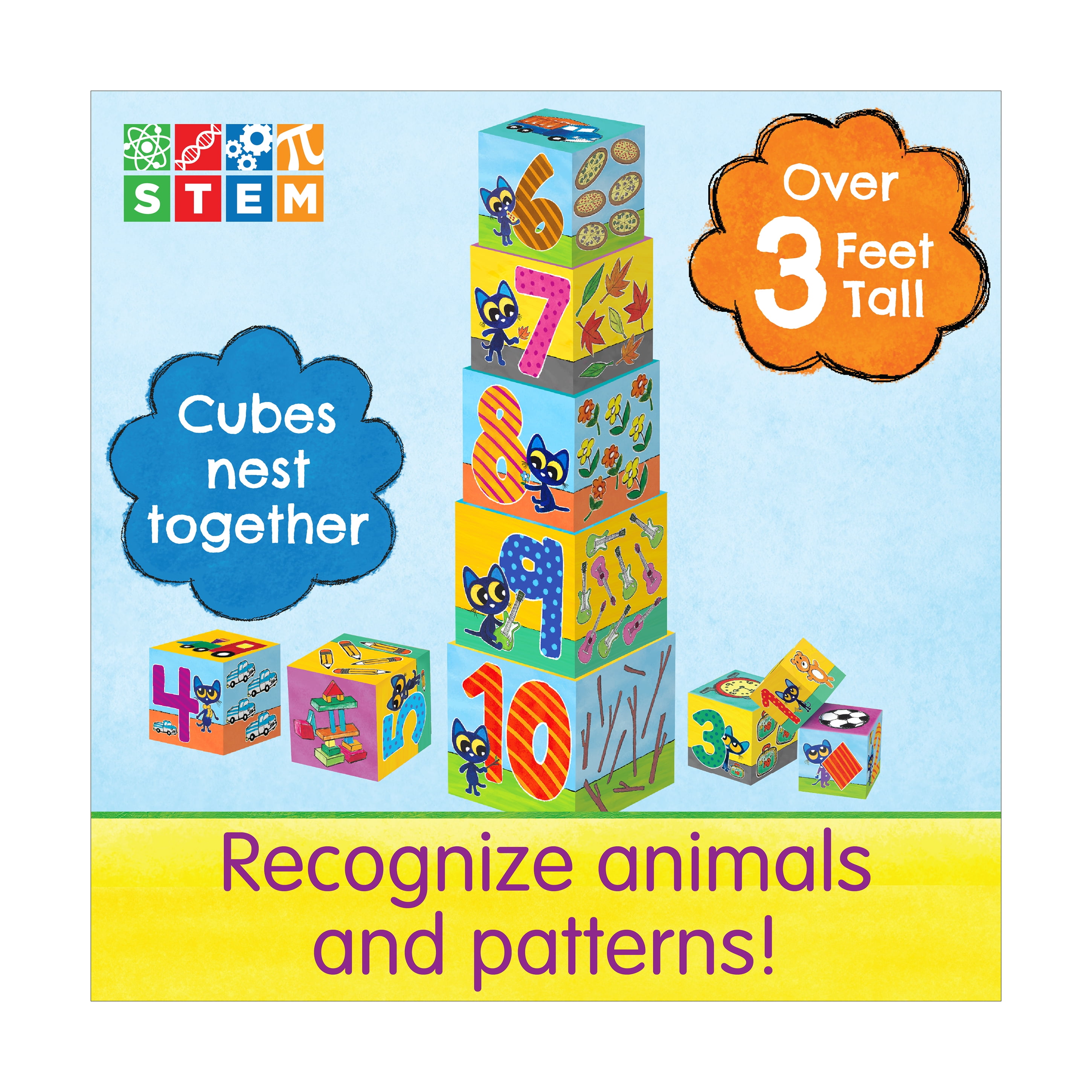 The Learning Journey Pete the Cat's Stacking Blocks featuring Pete the Kitty