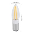 thumbnail image 4 of Chandelier Bulb, Glass Lamp Accessory AC110V 3W Energy Saving LED Bulb, 10Pcs for Cabinet Lamp Ceiling Lamp, 4 of 8