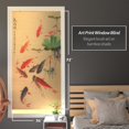thumbnail image 3 of Red Lantern Bamboo Window Shade Blind - Koi Pond 36" W, 3 of 7