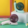 thumbnail image 5 of Porfeet Mini Fan Silent Strong Wind Fodable Cartoon Snail Student USB Charging Desk Handheld Cooling Fan for Office, 5 of 8
