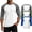 Light Gray, variant on 3 Pack Men's 3/4 Sleeve Shirts Crew Neck Baseball T Shirts Moisture Wicking Athletic Tops,Black(XXL)