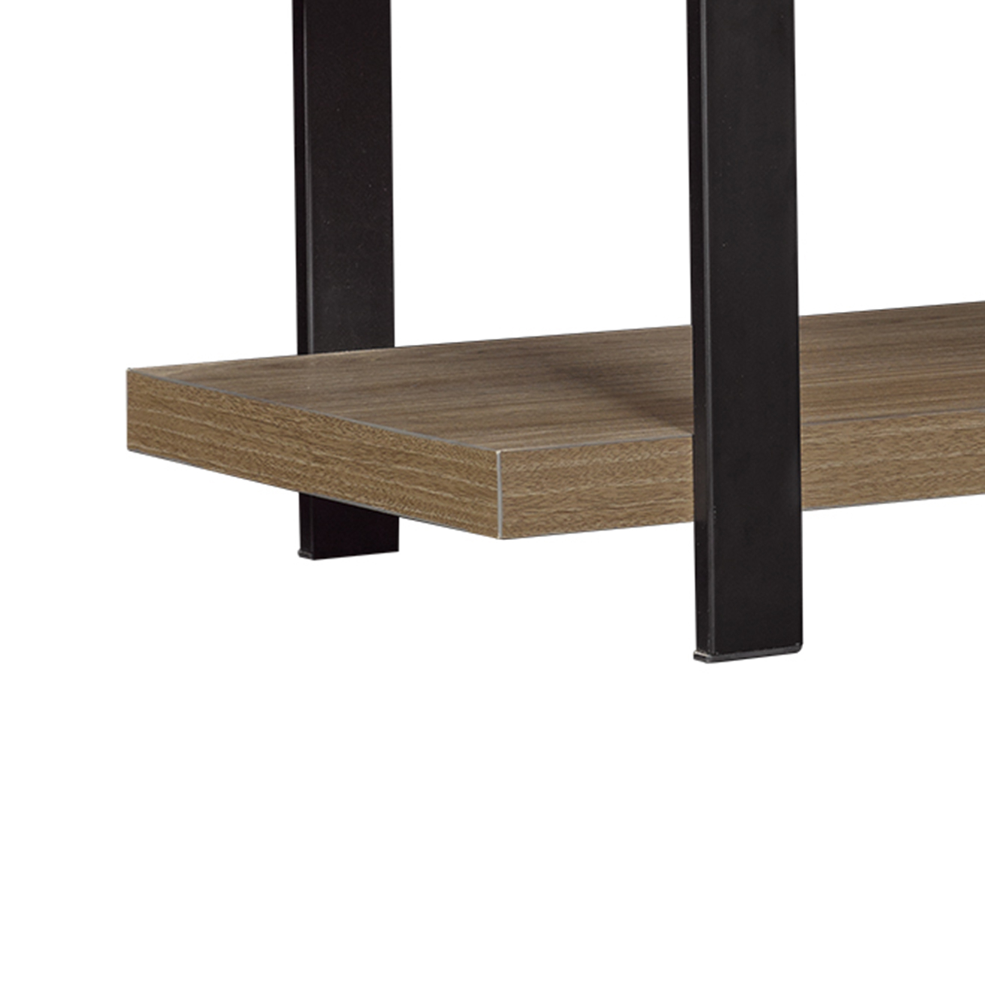 *DNP*Springtown TV Stand for TVs up to 55 inches Screen Size with S-Shape Open Shelves in Oyster Walnut - image 3 of 6