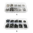 thumbnail image 4 of Maoww 580pcs Retaining Rings Convenient External Circlip Stainless Wear-resistant Snap Opening Hook Hardware Assorted Kits Sliver, 4 of 8