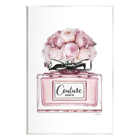 Stupell Industries Pink Roses Perfume Botanical & Floral Painting Unframed Art Print Wall Art, 10 x 15