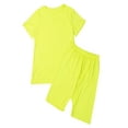 thumbnail image 3 of Fiomva Women Short Sleeve Tank Tops and Bodycon Playsuit Shorts Outfit, 3 of 5