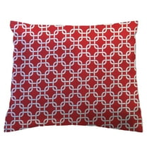 SheetWorld Crib Toddler Pillow Case, 100% Cotton Woven, Red Links , 13 x 17