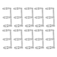thumbnail image 1 of 10Pcs 3 Ring Stainless Steel Binder Clips, Waterproof Album Rings for Travel Diary, Scrapbook Crafting Supplies, 1 of 7