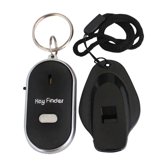 Whistle Key Finder Flashing Beeping Sound Control Alarm Anti-Lost Key Locator Finder Tracker With Key Ring Mini Keychain ,Timely Reminder