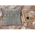 thumbnail image 2 of Ethnic Fluffy Throw Pillow Cushion Cover, Geometric Pattern Antique Culture Inspirations Civilizations, Decorative Square Accent Pillow Case, 24" x 24", Cream Black Ruby, by Ambesonne, 2 of 5