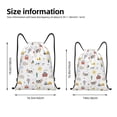 thumbnail image 2 of Kdxio Farm Animals Pattern Drawstring Bag for Gym Sports School Travel Lightweight Sackpack with Adjustable Cords Waterproof Fabric-Small, 2 of 6
