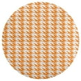 thumbnail image 3 of Aesthetic Orange And White Ripple Round Carpet Circle Rug Outdoor Patio Area Rug Washable Large Area Rugs Hallway Room Decor Fitness Mats, 3 of 8