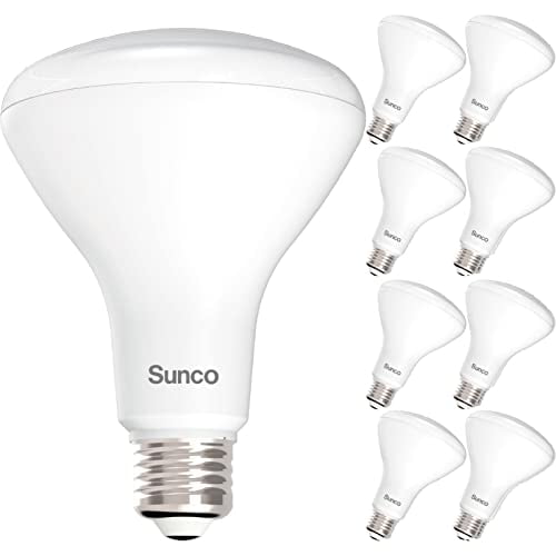 Sunco 8 Pack BR30 LED Bulb Flood Light, E26, 11W=65W, 4000K Cool White