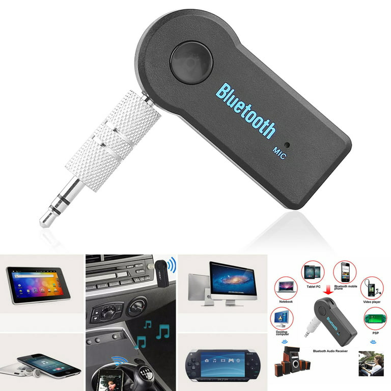 Vader fage ritme Druif Universale 3.5Mm Car Bluetooth Audio Music Receiver Adapter Auto Aux  Streaming A2Dp Kit For Speaker Headphone - Walmart.com