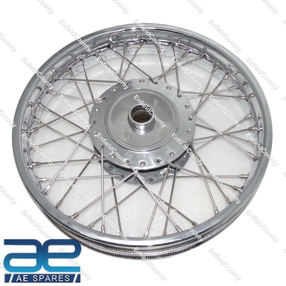 FOR ROYAL ENFIELD CLASSIC COMPLETE 18" REAR WHEEL RIM WITH 40 SS SPOKES