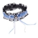 thumbnail image 1 of Liga de Lazo Diamante de Imitación para Baile de Graduación Accesorio Nupcial azul+negro Soledad Liga nupcial del cordón de la boda, 1 of 7