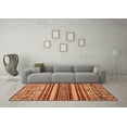 thumbnail image 3 of Ahgly Company Indoor Rectangle Abstract Orange Modern Area Rugs, 7' x 10', 3 of 4