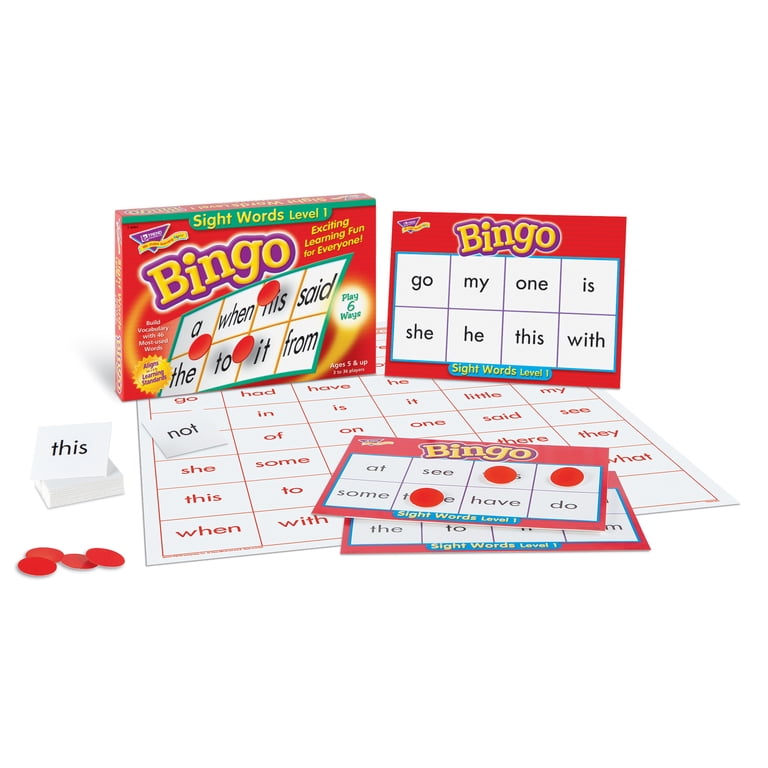 TREND Sight Words Level 1 Bingo Game Set photo 3