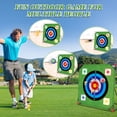 thumbnail image 3 of Golf Chipping Game, Golf Target Game with Hitting Mat, 12 Sticky Balls, 6 Axes, 2 Soccer Balls, 8 Bean Bags, Indoor Outdoor Golf Games for Chipping Practice for Dads Golfers, 3 of 7