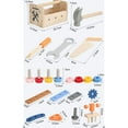 thumbnail image 3 of Tyidzon Children's Wooden Tool Set Workbench Toddler Repair Toolbox Includes Screws And Hand Tools Educational Building Toy Suitable For Boys Aged 1-3, 3 of 5
