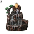 thumbnail image 4 of Walbest Resin Mountain Waterfall Incense Burner, Resin River Tower Backflow Incense Holder, Cool Aromatherapy Incense Fountain Smoke Waterfall Home Decor, 4 of 7