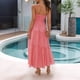 thumbnail image 5 of Vestido Fluido con Tirantes Finos y Corsé para Mujer, Ideal para Vacaciones en la Playa o Como Invitada de Boda Rosa XL, 5 of 10