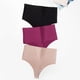 thumbnail image 2 of TrowBridge-bragas de cintura alta para mujer, tangas sin costuras, ropa interior femenina de satén de seda, lencería Sexy, moda, tangas de Fitness, parte trasera en T, 2 of 4