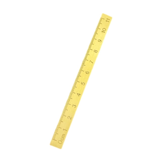 Bunblic Paperweight Ruler Practical Tool Brass Ruler Paper Weight Measuring Instrument with Sophisticated And Decorative Finish Suitable for The 12cmx1cm