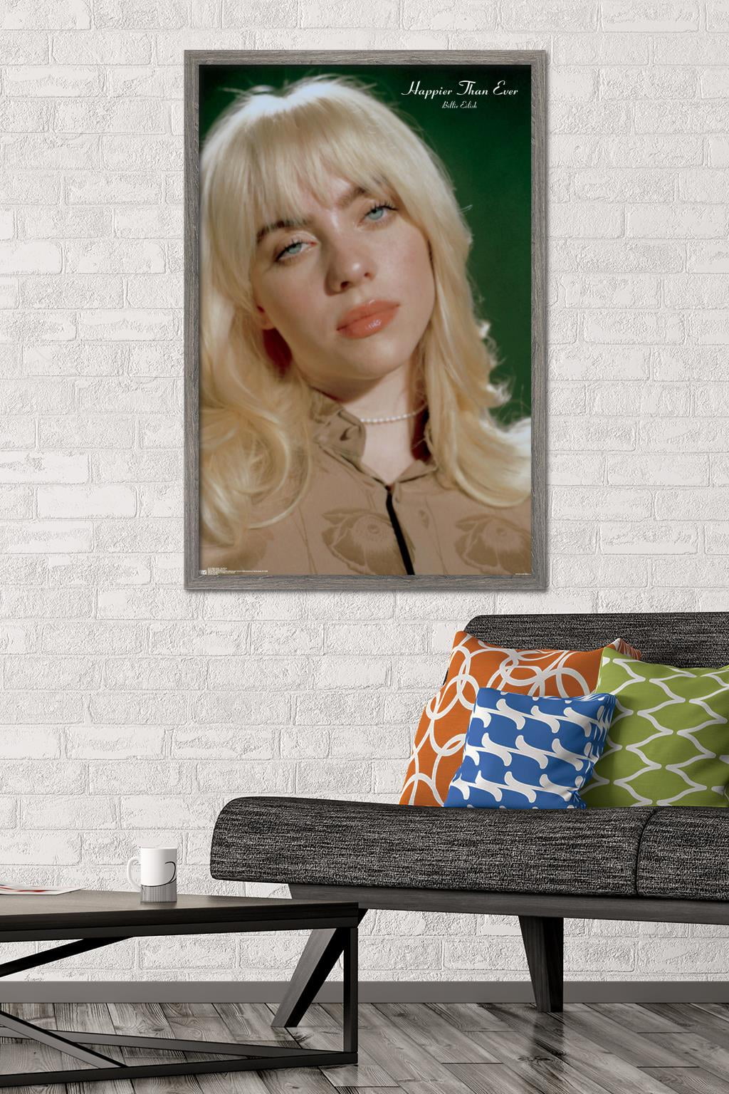 Billie Eilish - Headshot Wall Poster, 22.375" x 34" Framed