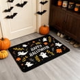 thumbnail image 4 of Halloween Mat Imitation Fleece Floor Mat Bathroom Entryway Carpet Pumpkin Ghost Pattern Non Slip Base Indoor Festival Ambiance Decor, 4 of 6