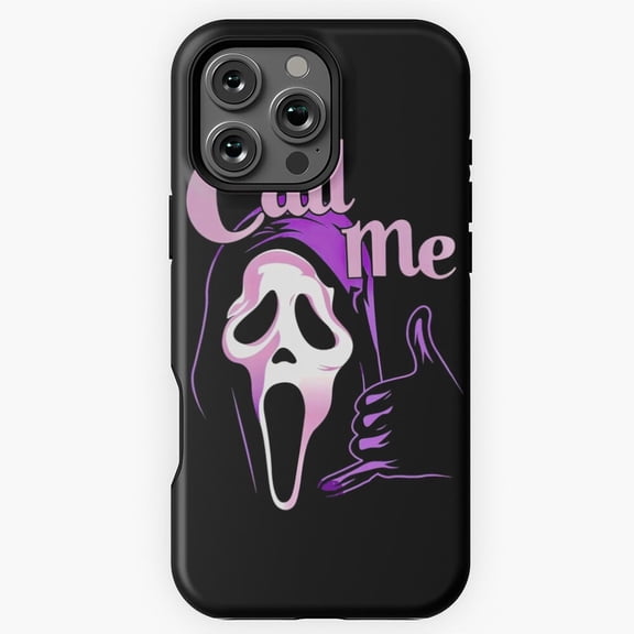 Funny Ghostface Call Me Scream Horror Movie 90s Slasher A192 Protective Case for iPhone 17 16 15 14 13 12 11 Pro Max