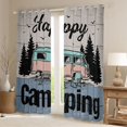 thumbnail image 2 of Erosebridal Teens Rustic RV Car Black Out Curtains,Boys Girls Happy Camping Curtains Pack of 2 (42x63 Each),Lightweight Room Decor, 2 of 6