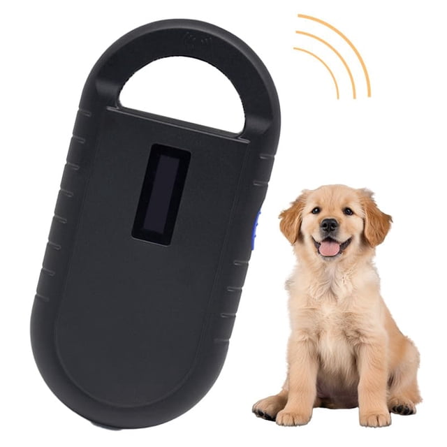 Escáner de microchip para mascotas ISO11784/85/FDX-B/EMID Lector de mano para animales, escáner de identificación de mascotas de 134,2 kHz Registro de chip de animales recargable, para perros/mascotas