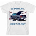 thumbnail image 3 of Go Sports! But Where's the Food? Kids White Crew Neck Short Sleeve Tee-Medium, 3 of 4